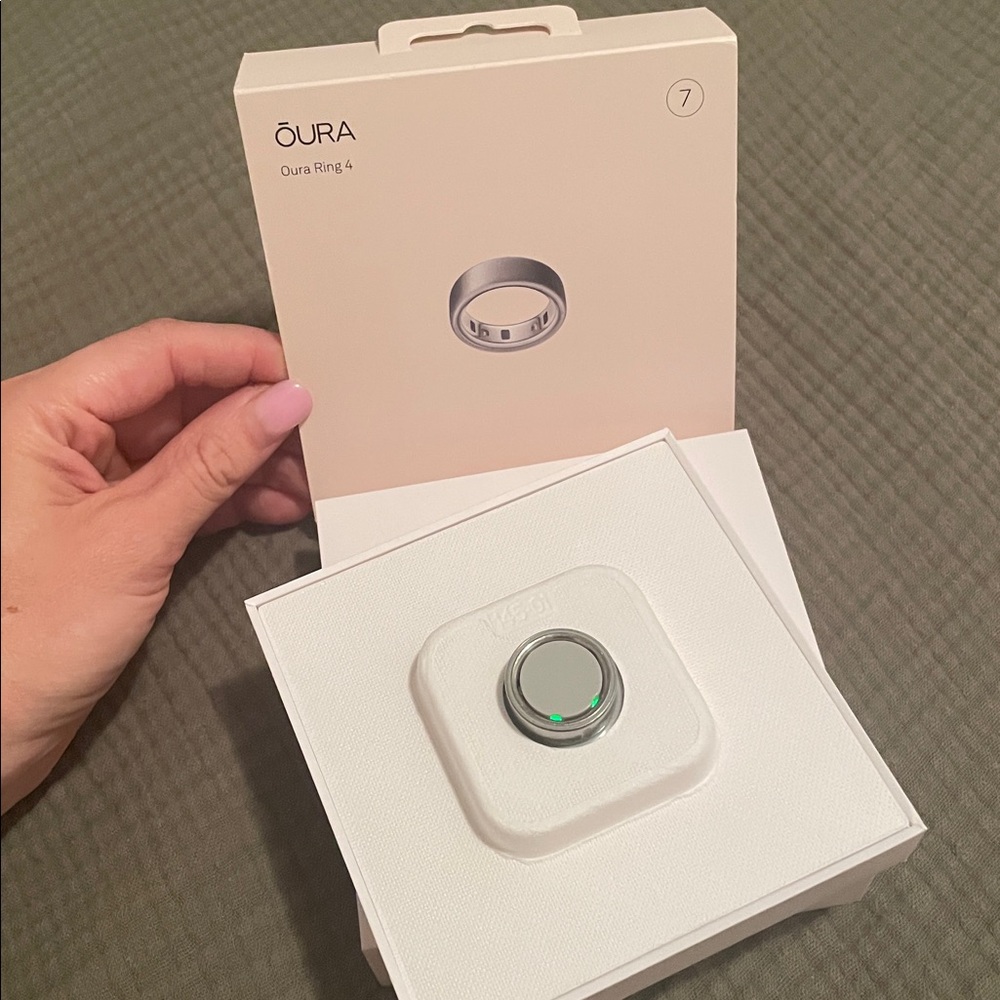 Oura Polished Silver Ring
